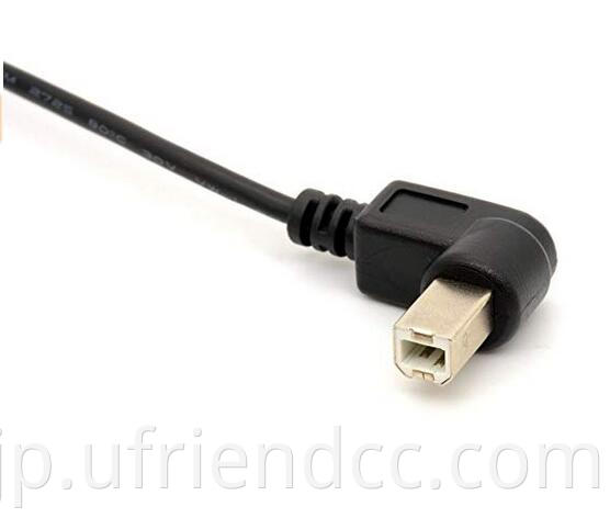 Dongguan Factory Printer Extension Cable USB 90度ソケット直角スキャナーUSB Bパネルマウント